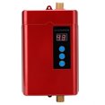 thumbnail image 3 of Chauffe-eau Électrique Sans Réservoir pour Maison Bureau Cuisine Salle de Bain Rouge Prise EU 220V 4000W, 3 of 8