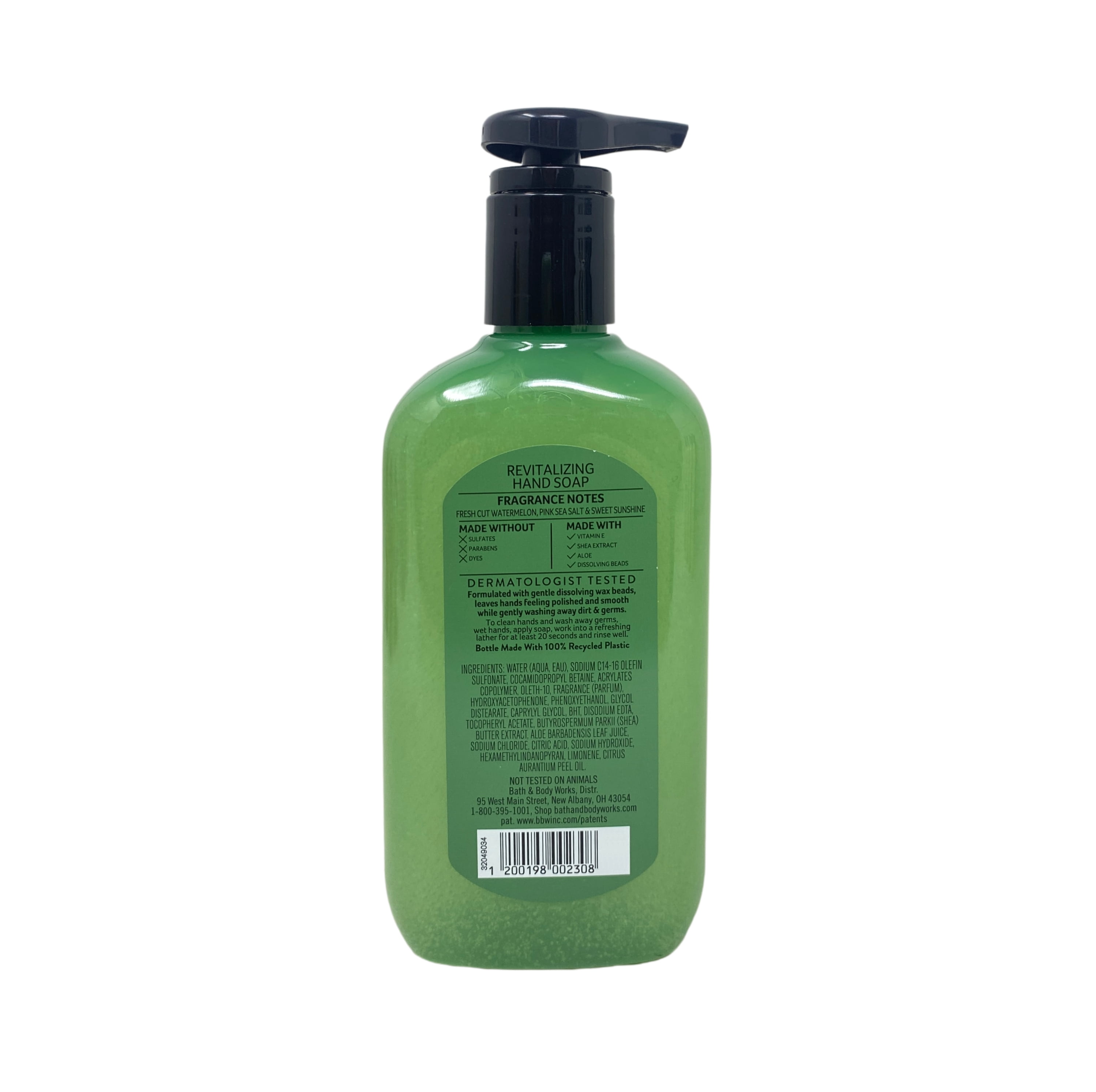 Bath & Body Works Fresh Watermelon 3 Revitalizing Gel Hand Soaps with an Aloe Vera Mini Soap