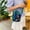 Blue, variant on Parent-child Bag Kindergarten Satchel Casual Children Bag Across-body Floral Print Bag