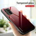 thumbnail image 1 of Gradient Tempered Glass Phone Case Cover For SAMSUNG S21 Plus (Red-Black), 1 of 7
