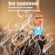Ikeda Red Sandalwood Car Air Freshener – 8ml Hanging Diffuser, 45-Day Long Lasting Natural Scent, Odor Eliminator for Car, Home, Closet & Bathroom, Wood Lid Essential Oil Freshener, 1 Pack
