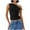 Black, variant on RYDCOT Women One Shoulder Ruched Crop Tank Tops Casual off the Shoulder Twist Strap Summer Tanks Tops Sleeveless Going Out Crop Shirts Sales White