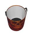 thumbnail image 3 of XMXY Round Laundry Basket Organizer, Magic Scary Skull Ghost Waterproof Collapsible Dirty Clothes Basket Laundry Hamper, Medium Size, 3 of 8