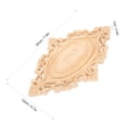 thumbnail image 1 of Tallado de Tallado, Estilo Europa 7.9x4.7x0.4in Aplicacia de Talla Sin Pintar, decoración de Muebles de Pared para Casa, 1 of 7