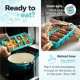 thumbnail image 5 of Silicone Freezer Molds Gift Set with 2 Tbsp, 1/2, 1, and 2 Cup Silicone Freezer Trays With Lids - Meal Prep and Kitchen Essentials Bundle - Blueberry, 5 of 5