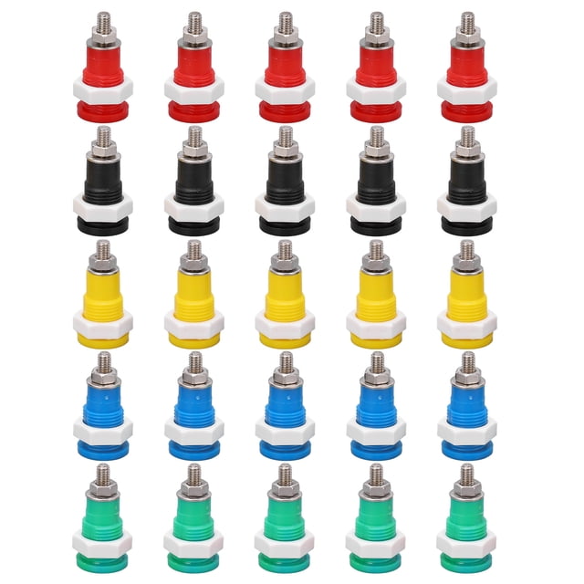 Abastado Conector tipo banana de 4 mm, buena conductividad eléctrica, terminales de conector de transmisión estable para equipos industriales