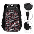thumbnail image 3 of Daiia Vintage Skull Casino Pattern USB Charging Backpack for Men and Women, Anti-Theft Backpack,Travel Backpack,School Backpack,College Backpack,Laptop Backpack, 3 of 7