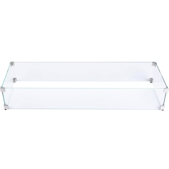 Fire Pit Wind Screen from ELEMENTI | ELEMENTI Plus and MODENO (Wind Screens, Rectangular 44.3" x 14" WS - 005)