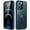 Storm Blue, variant on JETech Matte Case for iPhone 12 Pro Max 6.7-Inch, Shockproof Military Grade Drop Protection, Frosted Translucent Back Phone Cover, Anti-Fingerprint (Black)