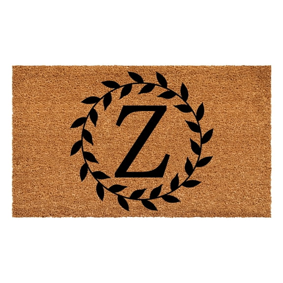 Laurel Wreath Doormat, 24" x 36" (Letter Z)