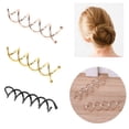 thumbnail image 2 of 20 Pcs Practical Spiral Twist Hair Pins Rotate Clips Bun Stick Pick Casewin Women Spiral Hair Pin DIY Hair Style Metal Rotate Clip Bun Stick(Rose Gold), 2 of 5