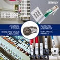 thumbnail image 2 of Brady Authentic (M21-187-C-342) Tubo termorretráctil PermaSleeve para paneles eléctricos y de control, mazo de cables negro sobre blanco, para impresoras M210 M210-LAB M211 BMP21-PLUS y BMP21-LAB .335, 2 of 5