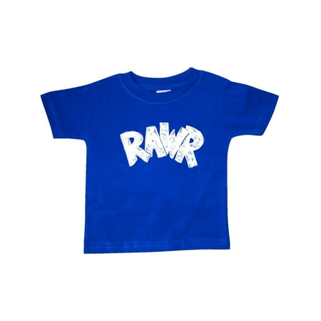 

Inktastic Rawr Distressed Text in White Gift Baby Boy or Baby Girl T-Shirt