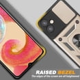thumbnail image 3 of for Samsung Galaxy A04E Case with Screen Protector [360°Rotatable Kickstand] Military Grade Protection Anti-Scratch Phone Case, Magnetic Car Mounts for Samsung A04E(Gold), 3 of 15