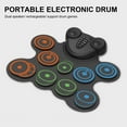thumbnail image 3 of Tambours Électroniques, 10 Rythmes Double Haut-Parleurs Rechargeables 10 Pads d'Entraînement pour Garçons Filles, 3 of 7
