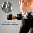 thumbnail image 2 of Gymenist, 45lb Rubber Hex Dumbbell, Pair, 2 of 6
