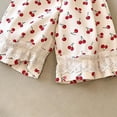 thumbnail image 5 of Avtoify Girls Pants Children's Small Print Loose Casual Versatile Wide Leg Cropped Pants Kids, 5 of 6