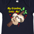 thumbnail image 4 of Inktastic My Grandma Loves Me Sloth Boys or Girls Baby Bodysuit, 4 of 5