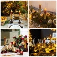 thumbnail image 3 of Raindrops 2Set Holiday Window Candles with Decorative Lighting in Golden Plastic Shape, 3 of 8