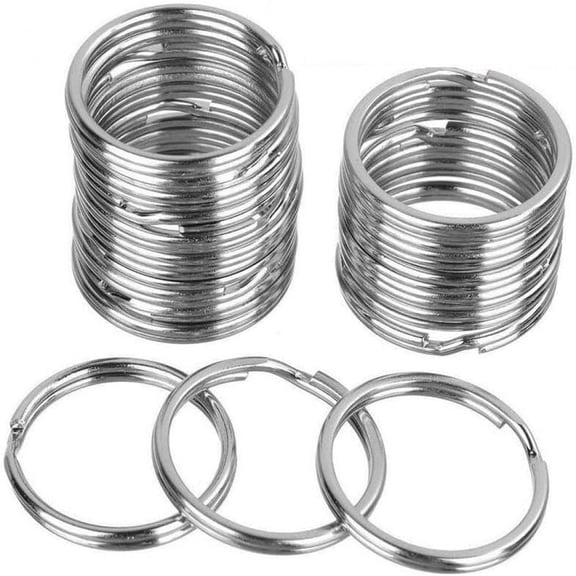 Key Chain Craft Wallet, Multipurpose Key Rings for Organizing Keys, Charms & DIY Accessories (25 mm)