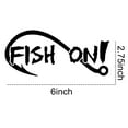 thumbnail image 5 of Walbest 1 Pcs Car Sticker, Universal Car Auto Vehicle Body Window Decals Sticker Decoration - FISH ON Fishing Hook, 5 of 5
