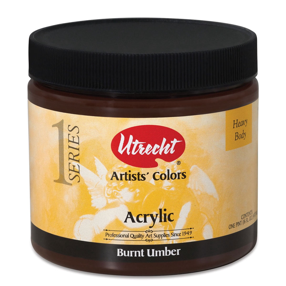 Utrecht Artists' Acrylic Paint - Burnt Umber, Pint