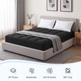 thumbnail image 5 of WISHEAD Extra Thick Mattress Topper, King Size 400TC Cooling Pillow Top for Back Pain, Quilted Fitted Mattress Pad Protector with 8-21" Deep Pocket, Soft & Breathable, Black, 5 of 11