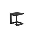 thumbnail image 2 of Kili 20 Inch Side End Table, Geometric Design, Jet Black Aluminum Frame- Saltoro Sherpi, 2 of 5
