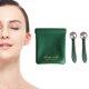 thumbnail image 1 of Varita aplicadora de crema para ojos con rodillo 2 en 1 y herramienta masajeadora en forma de T para masaje facial que reduce la hinchazón (verde-1), 1 of 5