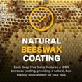 thumbnail image 3 of Mann Lake Premium Beekeeping Frames, Fully Assembled, Enhanced Max Wax Coating for Rapid Comb Drawing, Universal Fit, BPA & BPS Free, 9 1/8 Inches, Natural, 20-Pack, 3 of 6