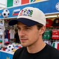 thumbnail image 4 of OAVQHLG3B 2026 Soccer Fan Cap，Classic Baseball Caps, USA, CAN, MEX Baseball Hat, Adjustable Unisex Fit, Breathable Cotton, for Soccer Supporter, 4 of 6