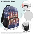 thumbnail image 7 of Yuyamidu Rugby School Backpack for Boys Girls 6-8 American Flag Kids Backpacks 4th Grade Elementary Middle School Backpacks 17 Inch Book Bags, 7 of 7