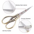 thumbnail image 4 of HLONK 1Set 4.7Inch Stainless Steel Sewing Scissors Butterfly Pattern Pointed Tip Rainbow Color, 4 of 6