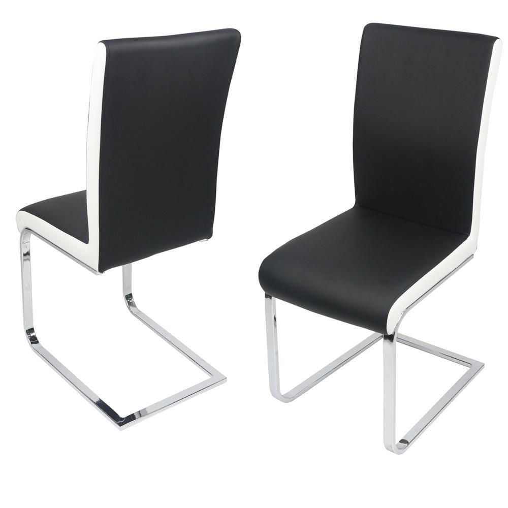 Canadian Anne Dining Chair Black & White (Set of 2)