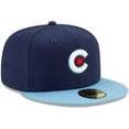 thumbnail image 3 of Men's New Era Navy/Light Blue Chicago Cubs 2021 City Connect 59FIFTY Fitted Hat, 3 of 4
