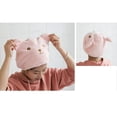 thumbnail image 5 of Toalla para secar el cabello, paquete de 2, turbante rosa de microfibra, secado rápido, suave y absorbente con ajuste elástico., 5 of 5