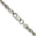 thumbnail image 3 of Primal Silver Sterling Silver 4.3mm Solid Rope Chain, 3 of 4