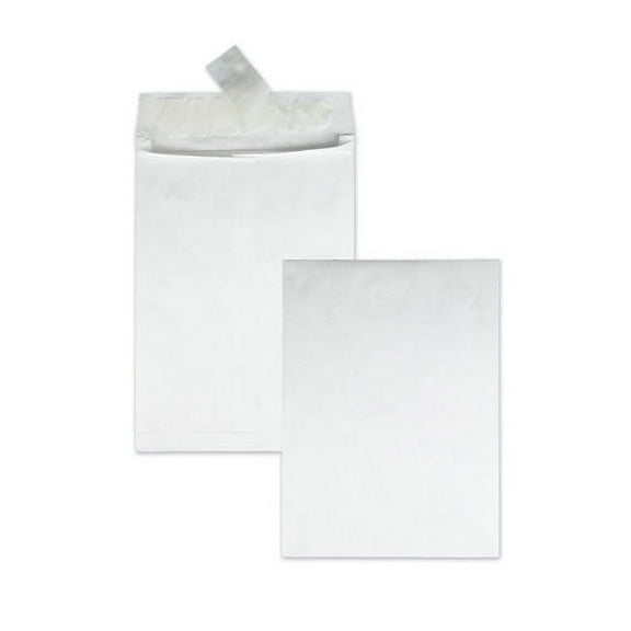 Survivor Heavyweight 18 lb Tyvek Open End Expansion Mailers,#13 1/2,Square Flap,Redi-Strip Adhesive Closure,10 x 13,White,100/CT | Order of 1 Carton