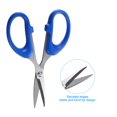 thumbnail image 4 of Uxcell Fishing Scissors Stainless Steel Non-Slip Braided Serrated Edge Scissor with Safety Cover, Blue, 4 of 6