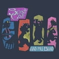 thumbnail image 2 of Junior's Aristocats Distressed Scat Cat and His Band Racerback Tank Top Indigo Medium, 2 of 4