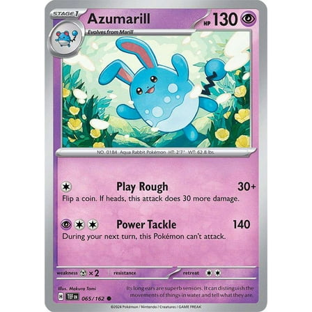 Pokemon Scarlet & Violet Temporal Forces Common Azumarill #65