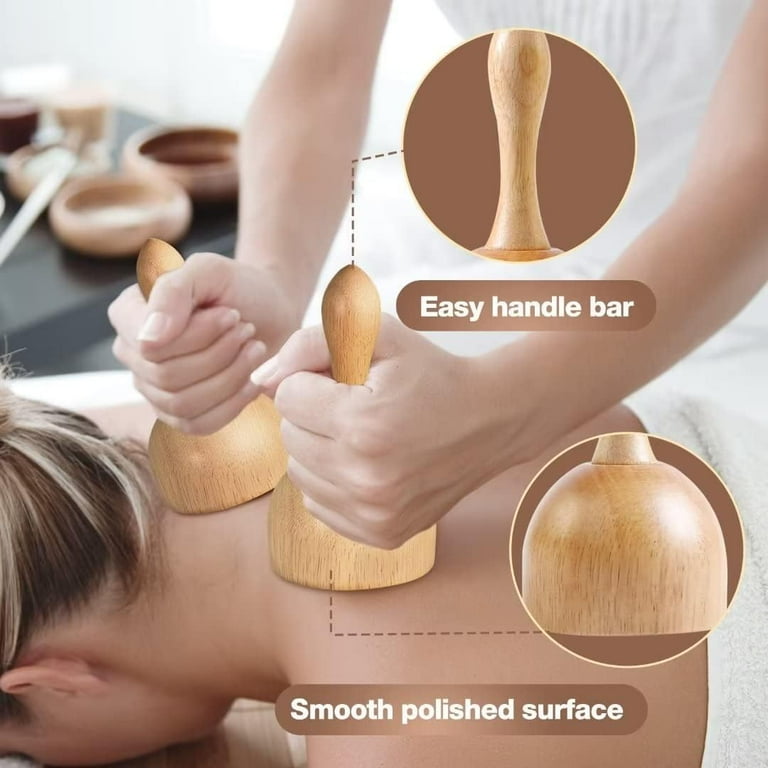 Wood Therapy Massage Tools 6 in 1 Massager Wooden Massager for Body Shaping Massage Tool Set Wood Therapy Tools for Relieving Muscle Pain Body