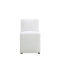 thumbnail image 4 of Manhattan Comfort Anna 19.69" Faux Leather Armless Dining Chair in Cream (2 Pc), 4 of 10