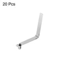 thumbnail image 3 of Unique Bargains 20pcs Single Button Kayak Paddle Snap Spring Clip 47mmx5.8mm V Shaped Hollow Lift Telescopic Locking Pole Clips, 3 of 5