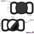 thumbnail image 4 of Airtag Dog Collar (2 Pack) (Black/White), 4 of 5