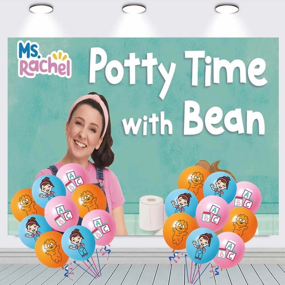 Ms Rachel Birthday Balloons Party Supplies Banner Backdrop Background Taspestry Poster Wall Decor
