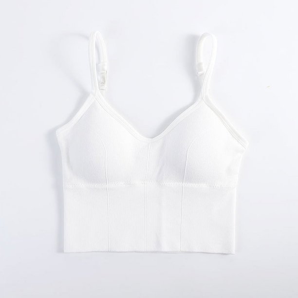 Camisola grande con forma de U que envuelve el pecho, ropa interior sin tirantes, sujetador deportivo para mujer, fruncido sin anillos de acero
