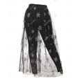 thumbnail image 3 of Pantalones Guardapolvos Trasparente Malla Diseño Copo de Nieve Tamaño Plus Rosegal  Pantalones de talla grande, 3 of 5