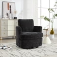 thumbnail image 2 of 360 Degree Rotating Swivel Chair with Breathable Chenille Fabric - Sturdy Metal Base for Home Office & Living Room Use, Easy Assembly, 2 of 9