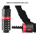 thumbnail image 4 of Graflsoa Durable Outdoor Bicycle Chain Lock with Password Protection for Mountain Bikes and Electric Motorcycles, Black & Red (0.9m), 4 of 7